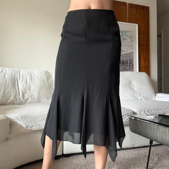 unbranded Dresses & Skirts - Black midi skirt with sheer